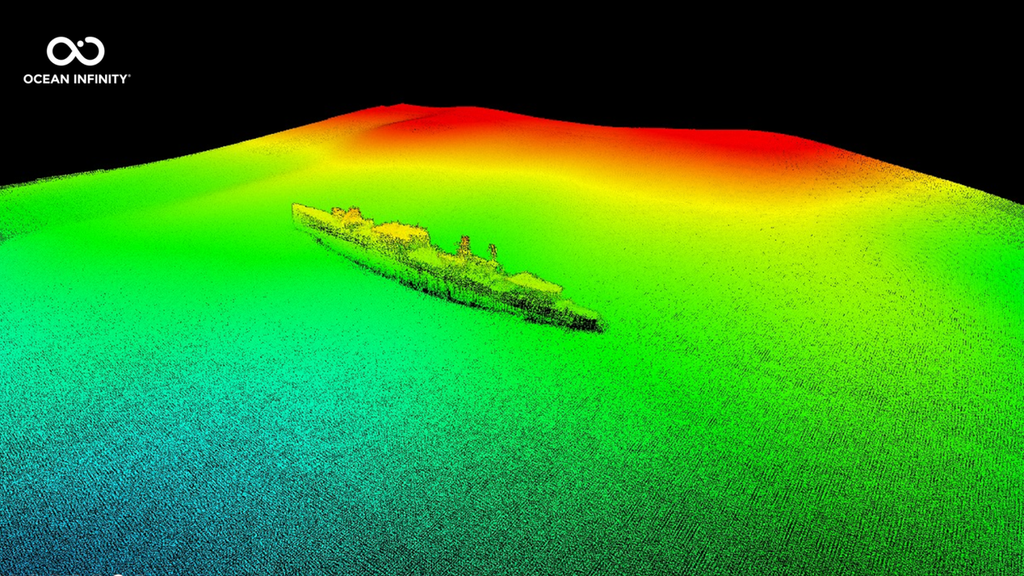 Entdeckung vum Geeschteschëff U.S.S. Stewart